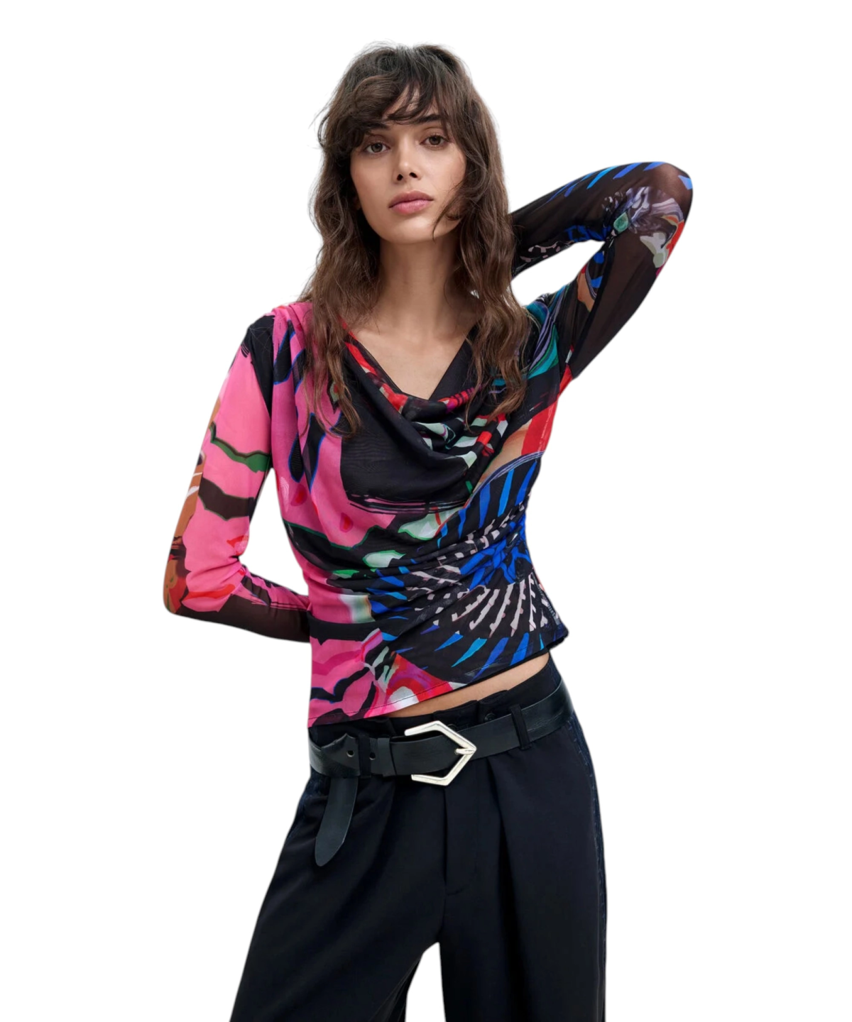 Desigual - Γυναικεία Μπλούζα Galaxia M. C. Lacroix 26WWTK11-9019 Πολύχρωμο