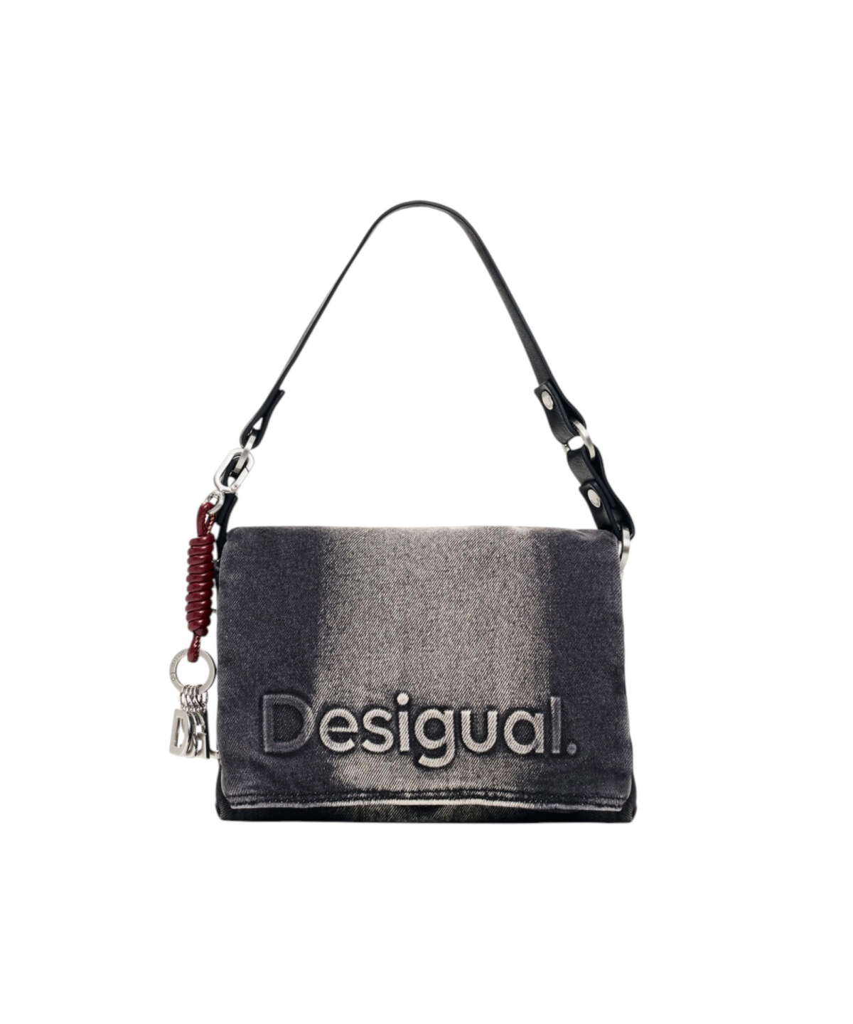 Desigual - Γυναικεία Τζιν Τσάντα Ώμου Half Venecia 4.0 26WAXD08-2070 Ανθρακί