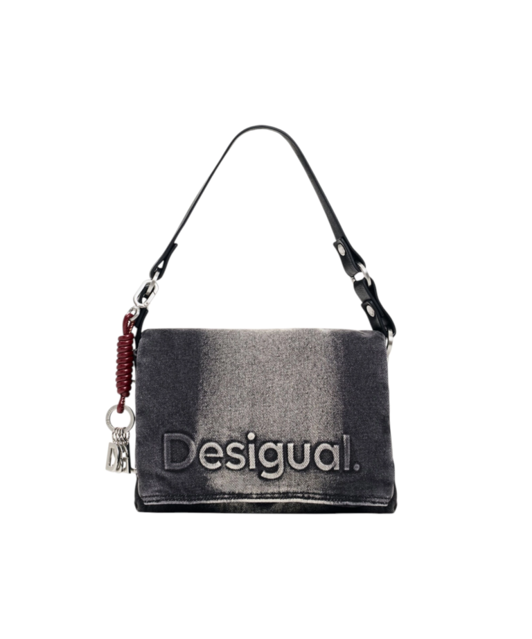 Desigual - Γυναικεία Τζιν Τσάντα Ώμου Half Venecia 4.0 26WAXD08-2070 Ανθρακί
