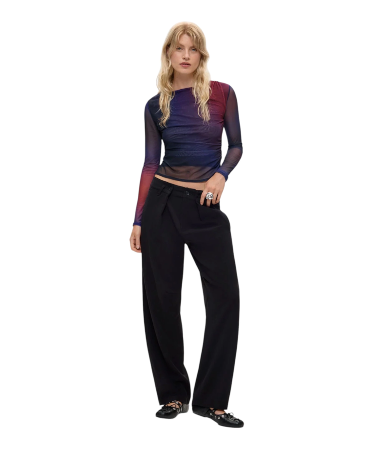 Desigual - Γυναικεία Τούλινη Μπλούζα Estambul 26WWTK17-5150 Μωβ