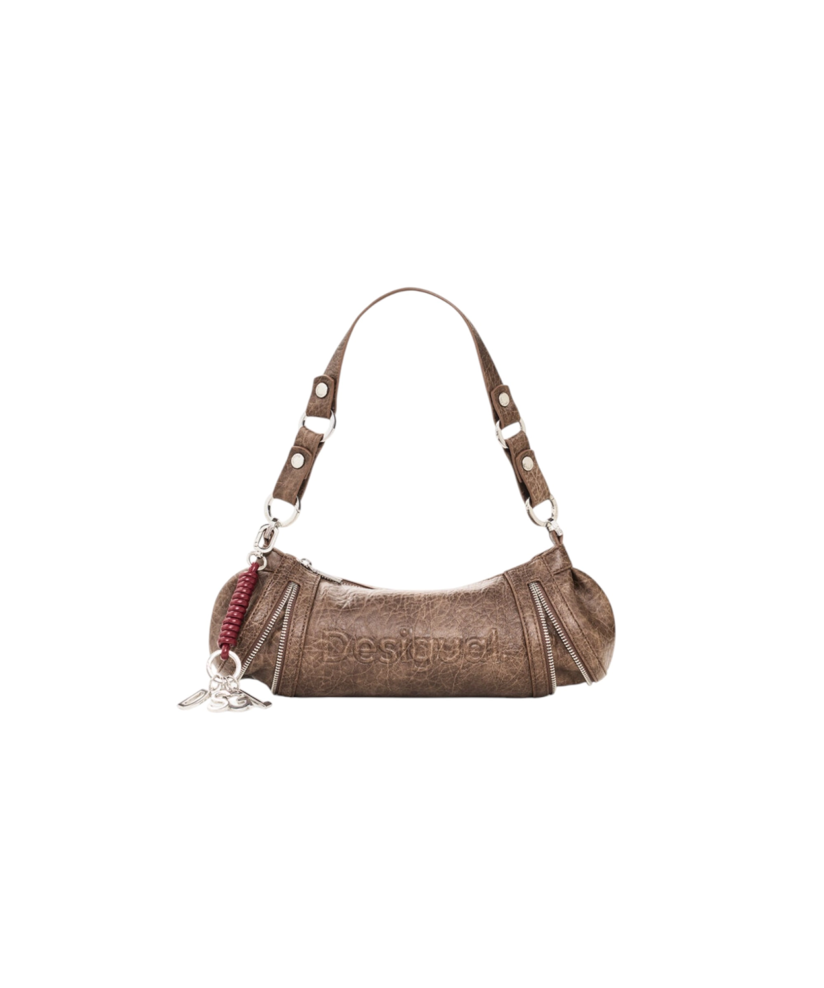 Desigual - Γυναικεία Τσάντα Ώμου Half Zarauz 26WAXPAH-6044 Καφέ