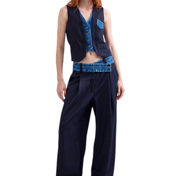 Desigual - Γυναικείο Γιλέκο Diplo Doble 26WWEW15-5032 Σκούρο Μπλε 26WWEW15-5032