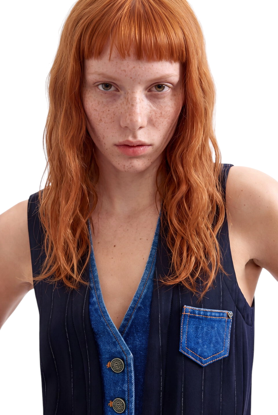Desigual – Γυναικείο Γιλέκο Diplo Doble 26WWEW15-5032 Σκούρο Μπλε (3) Desigual - Γυναικείο Γιλέκο Diplo Doble 26WWEW15-5032 Σκούρο Μπλε 26WWEW15-5032