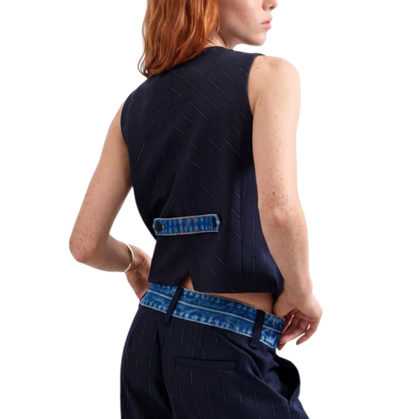 Desigual - Γυναικείο Γιλέκο Diplo Doble 26WWEW15-5032 Σκούρο Μπλε 26WWEW15-5032