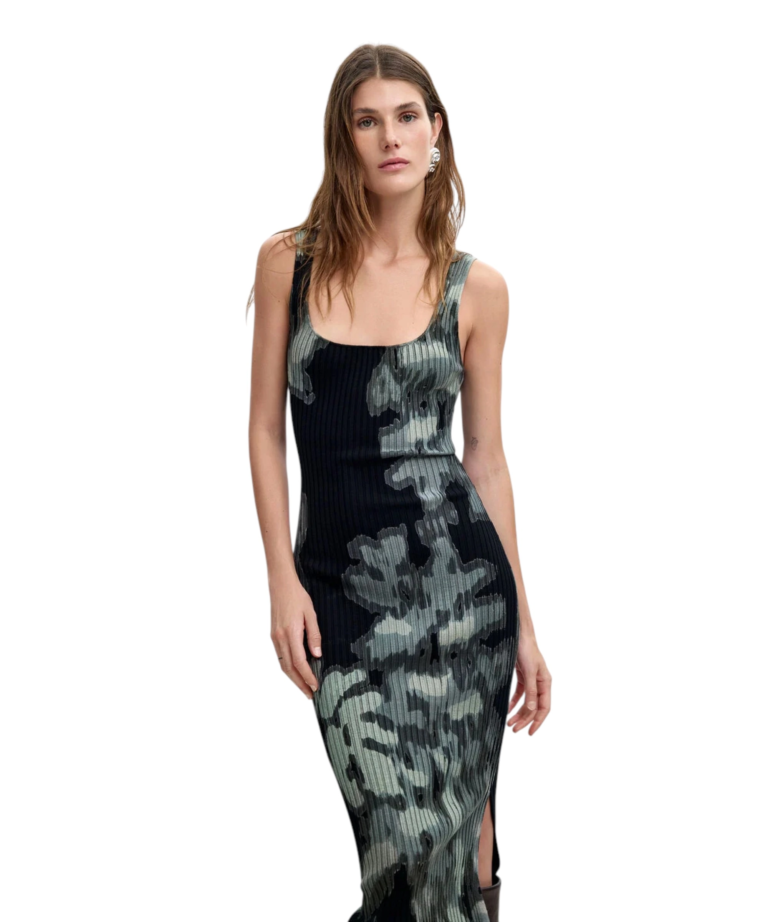 Desigual - Γυναικείο Μακρύ Φόρεμα Pauline 26WWVF01-2000 Μαύρο