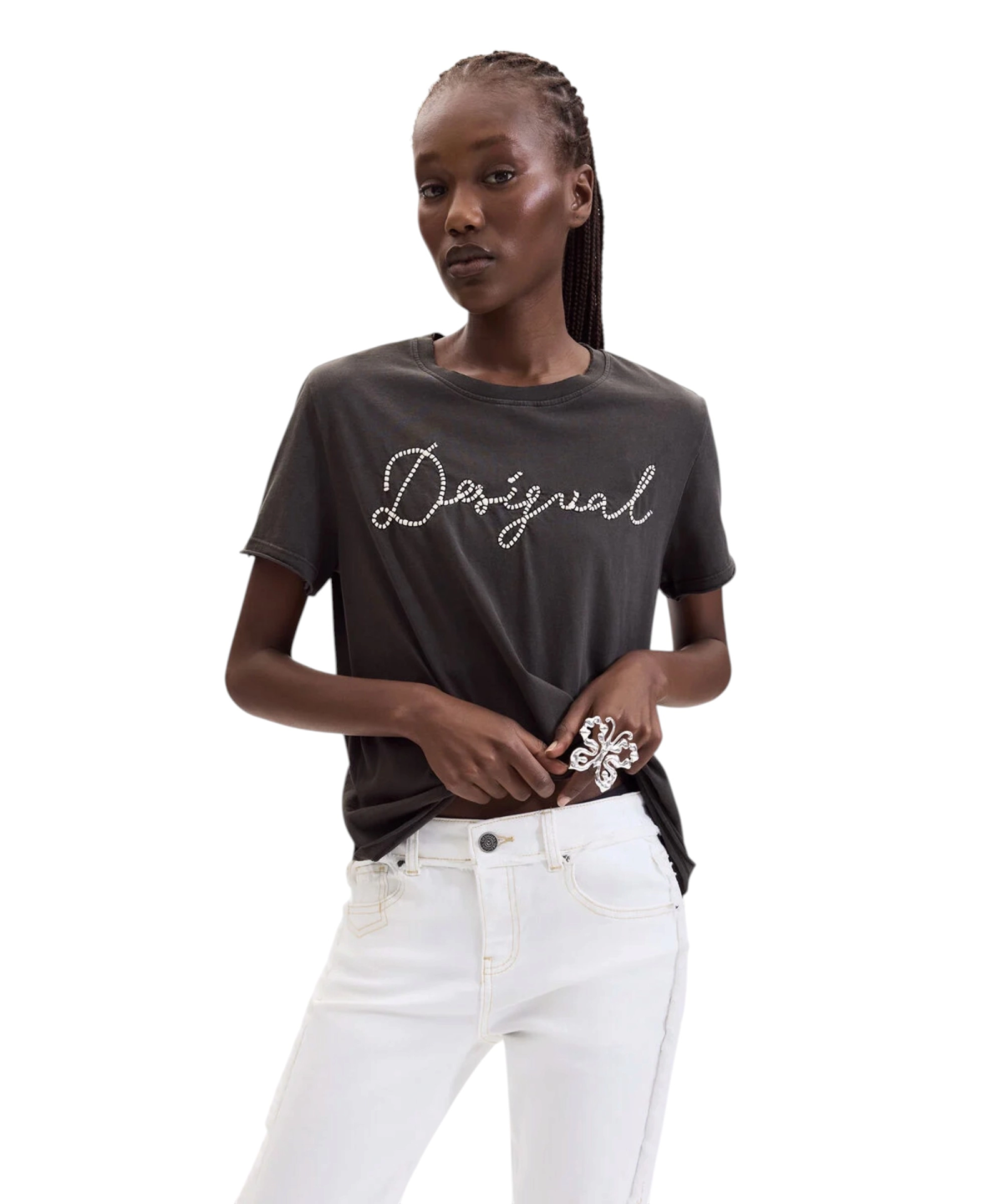 Desigual - Γυναικείο Μπλουζάκι Neena 26WWTK39-2000 Μαύρο