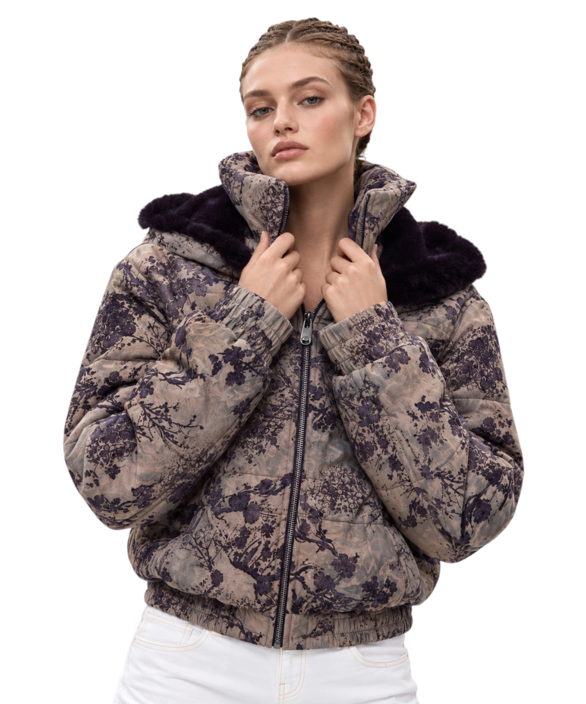 Desigual - Γυναικείο Παλτό Naomi 26WWEW42-2044 Πολύχρωμο / Φλοράλ