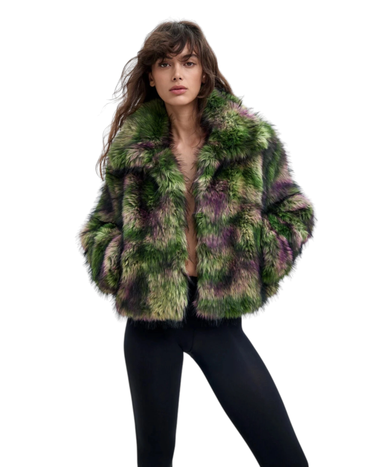 Desigual - Γυναικείο Παλτό από Συνθετική Γούνα Desigual Camomille 26WWEW02-4086 Πράσινο