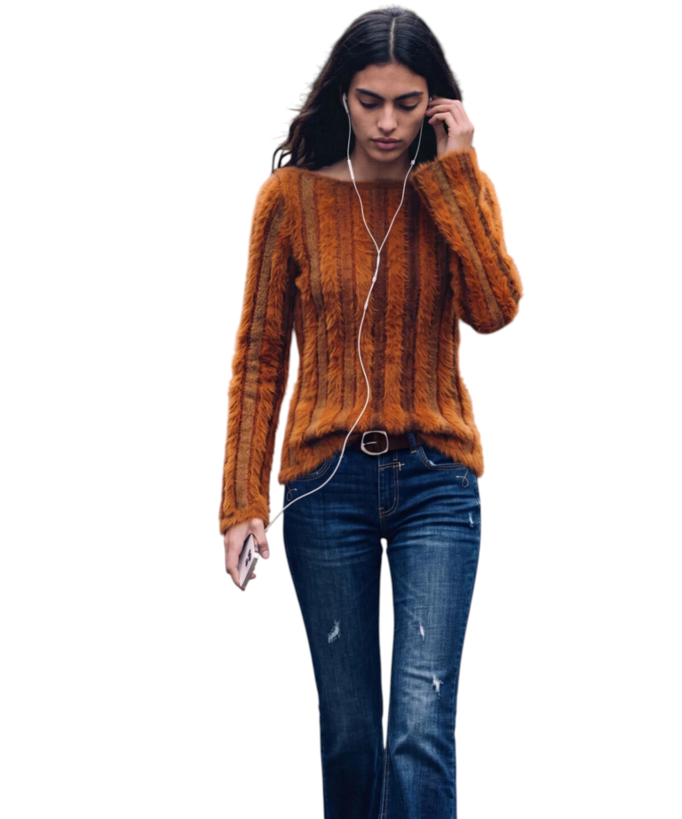 Desigual - Γυναικείο Πλεκτό Πουλóβερ Huahua 26WWJF41-6045 Καφέ