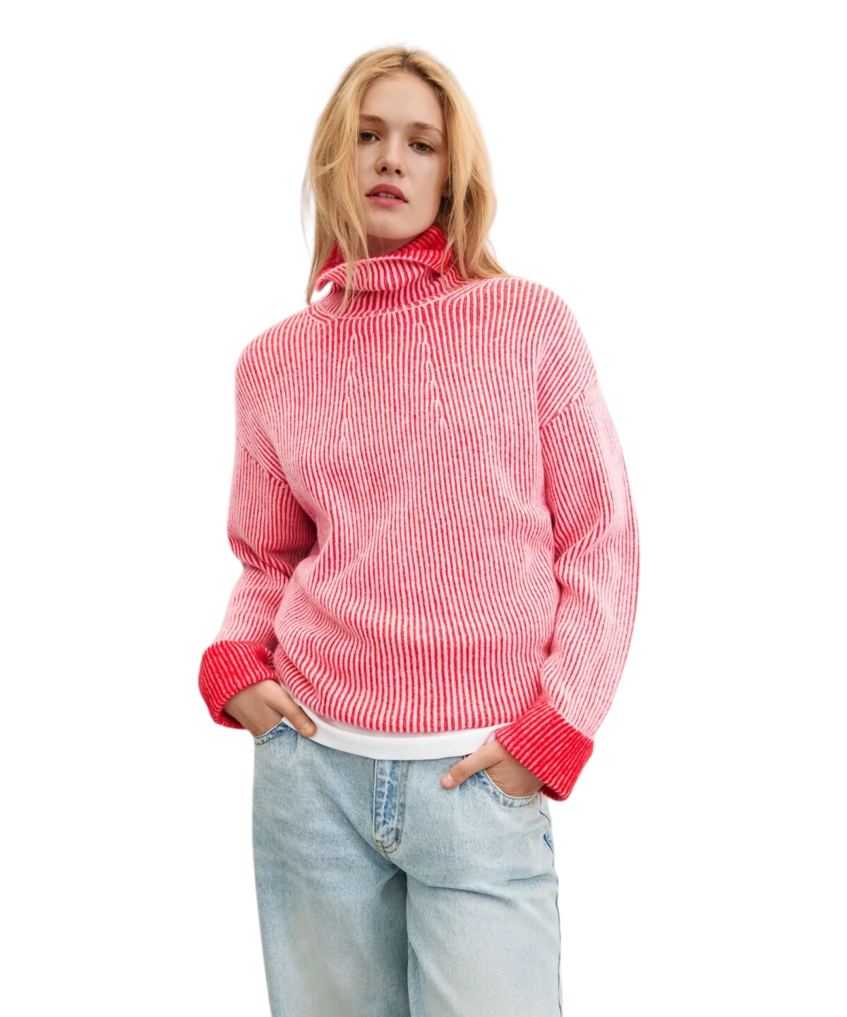 Desigual - Γυναικείο Πουλόβερ Emy Jersey 26WWJF15-3049 Κόκκινο