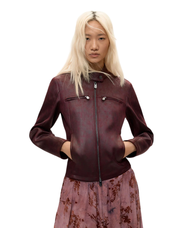 Desigual - Γυναικείο Τζάκετ Bikercy 26WWEW09-3099 Μπορντό