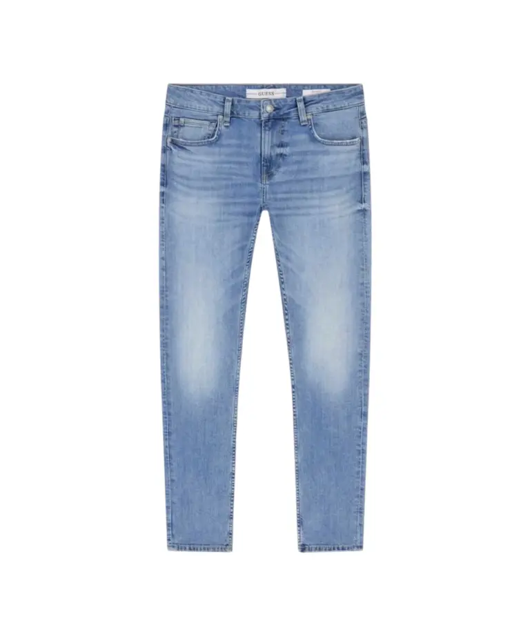 Guess - Ανδρικό Παντελόνι Τζιν Miami Skinny Fit M6YAN1D1478-1TMB Μπλε (Washed Blue)