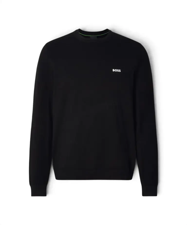 Hugo Boss - Ανδρικό Πουλόβερ Momentum-X Regular Fit 50547507-402 Μπλε Σκούρο