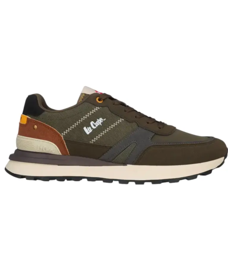 Lee Cooper - Ανδρικά Sneakers Shadow II LCM628415-OLIVE Λαδί