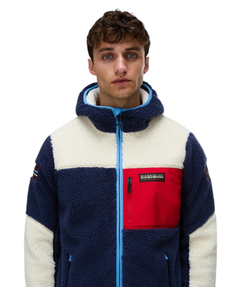 Napapijri - Ανδρική Ζακέτα Fleece Yupik FZ5 Regular Fit NP0A8AZU-M6E Πολύχρωμο