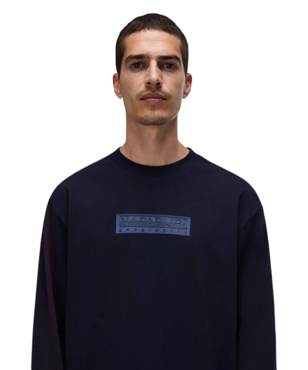 Napapijri - Ανδρικό T-Shirt S-Box Logo NP0A8BC5-176 Μπλε Ναυτικό