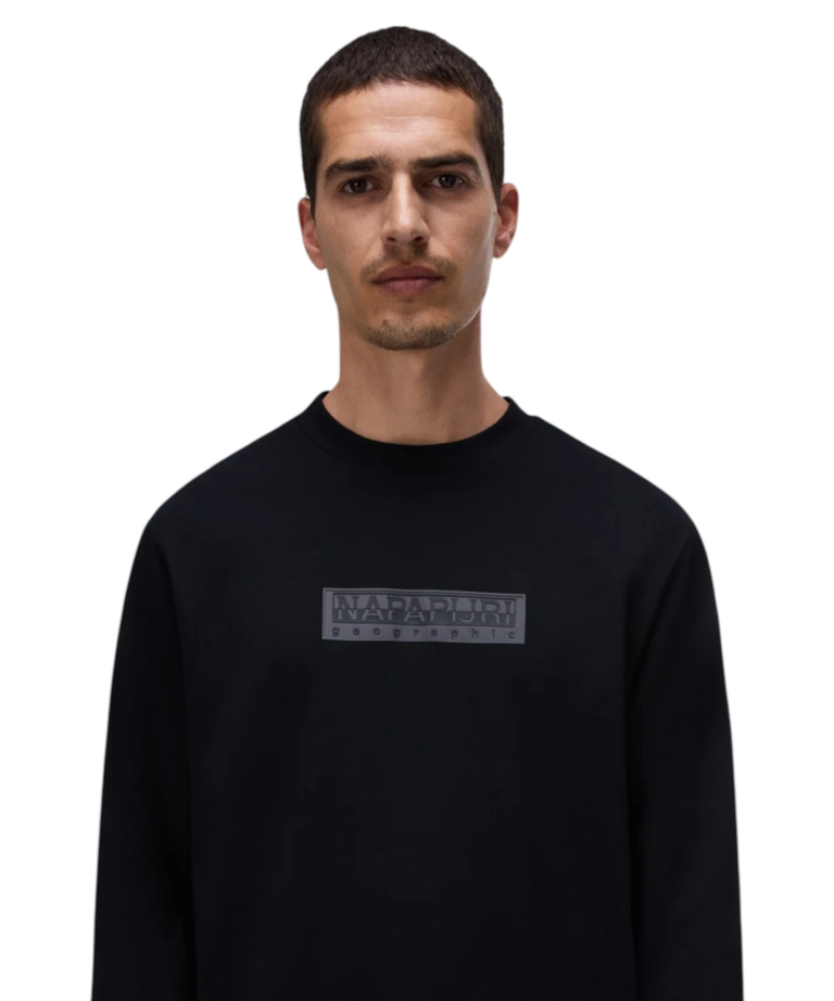 Napapijri - Ανδρικό T-Shirt S-Box Logo NP0A8BC5-941 Μαύρο