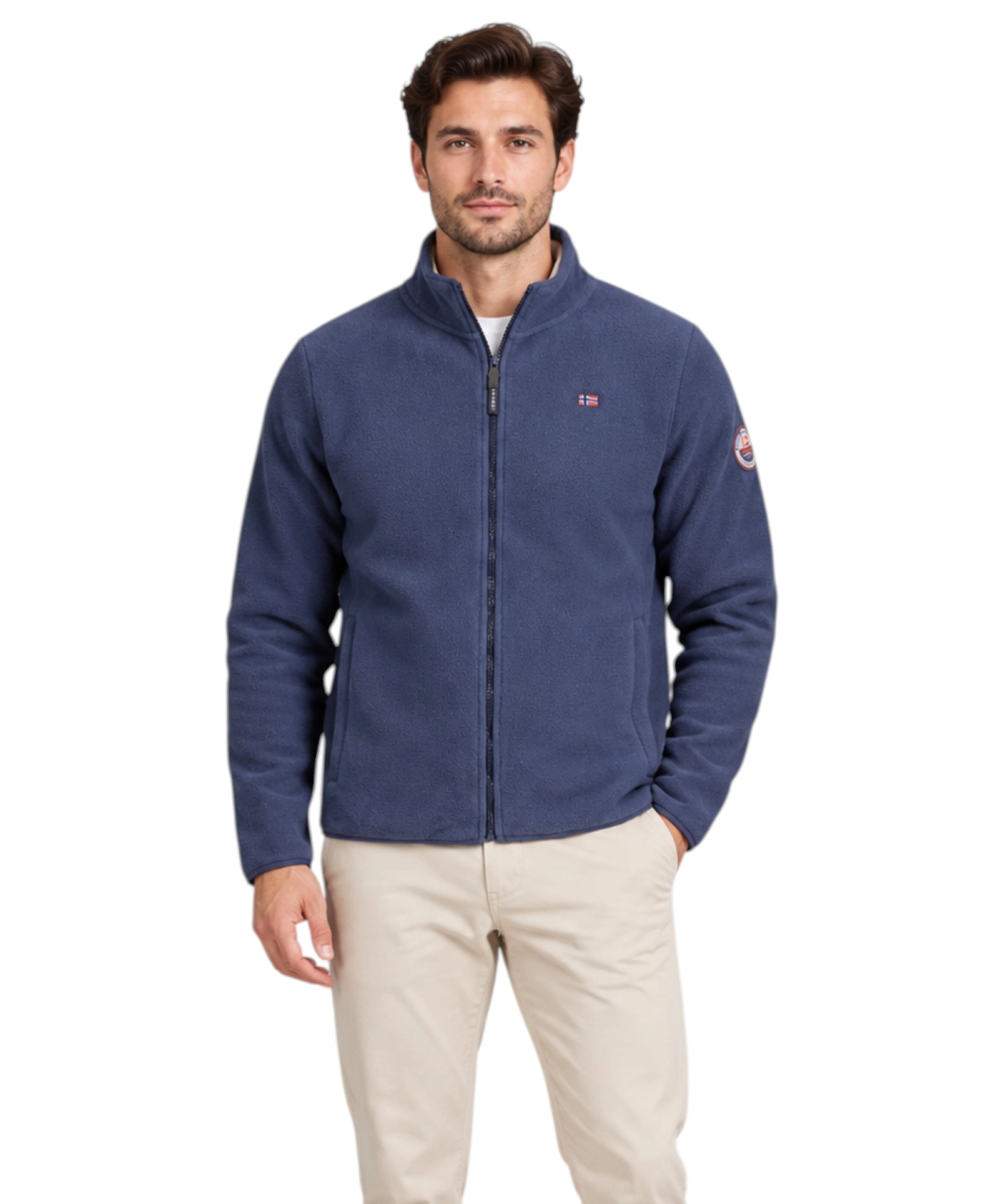 Norway Nautical School - Ανδρική Ζακέτα Φούτερ Fleece 869520-NAVY Μπλε Ναυτικό