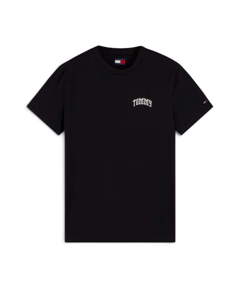 Tommy Hilfiger - Ανδρικό T-shirt Logo Tee Ext Chest Slim Fit DM0DM23558-BDS Μαύρο