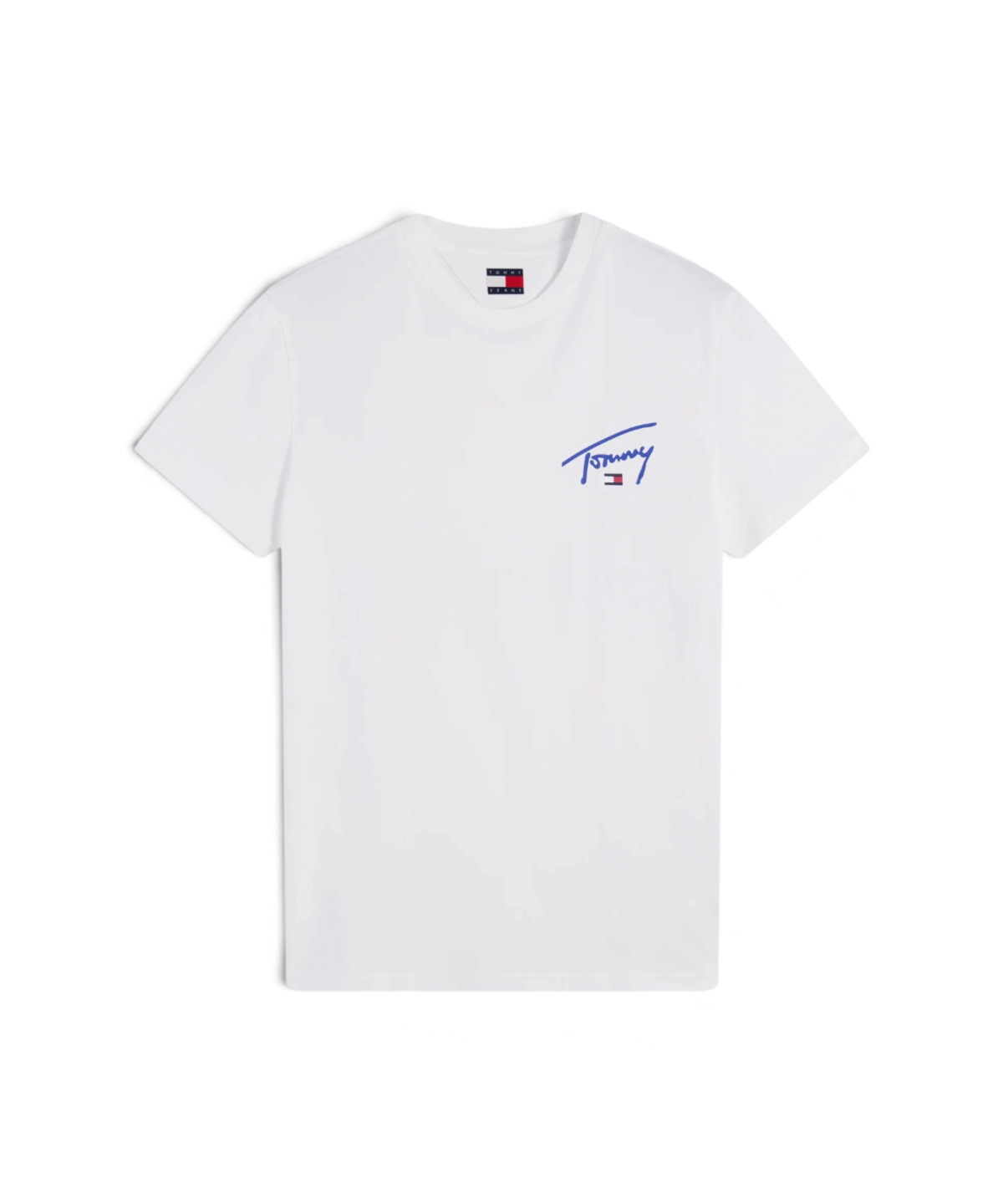 Tommy Hilfiger - Ανδρικό T-shirt Signature Chest Slim Fit DM0DM23550-YBL Λευκό