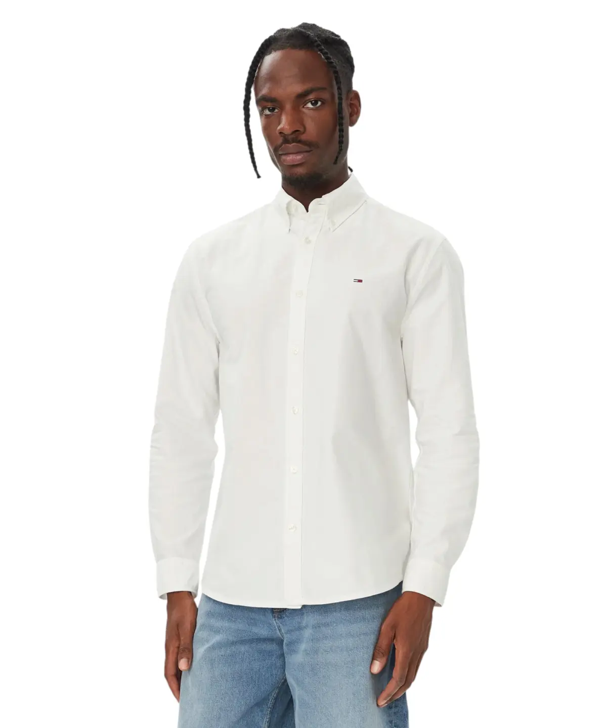 Tommy Hilfiger - Ανδρικό Πουκάμισο Oxford Shirt Regular Fit DM0DM23711-YBL Εκρού