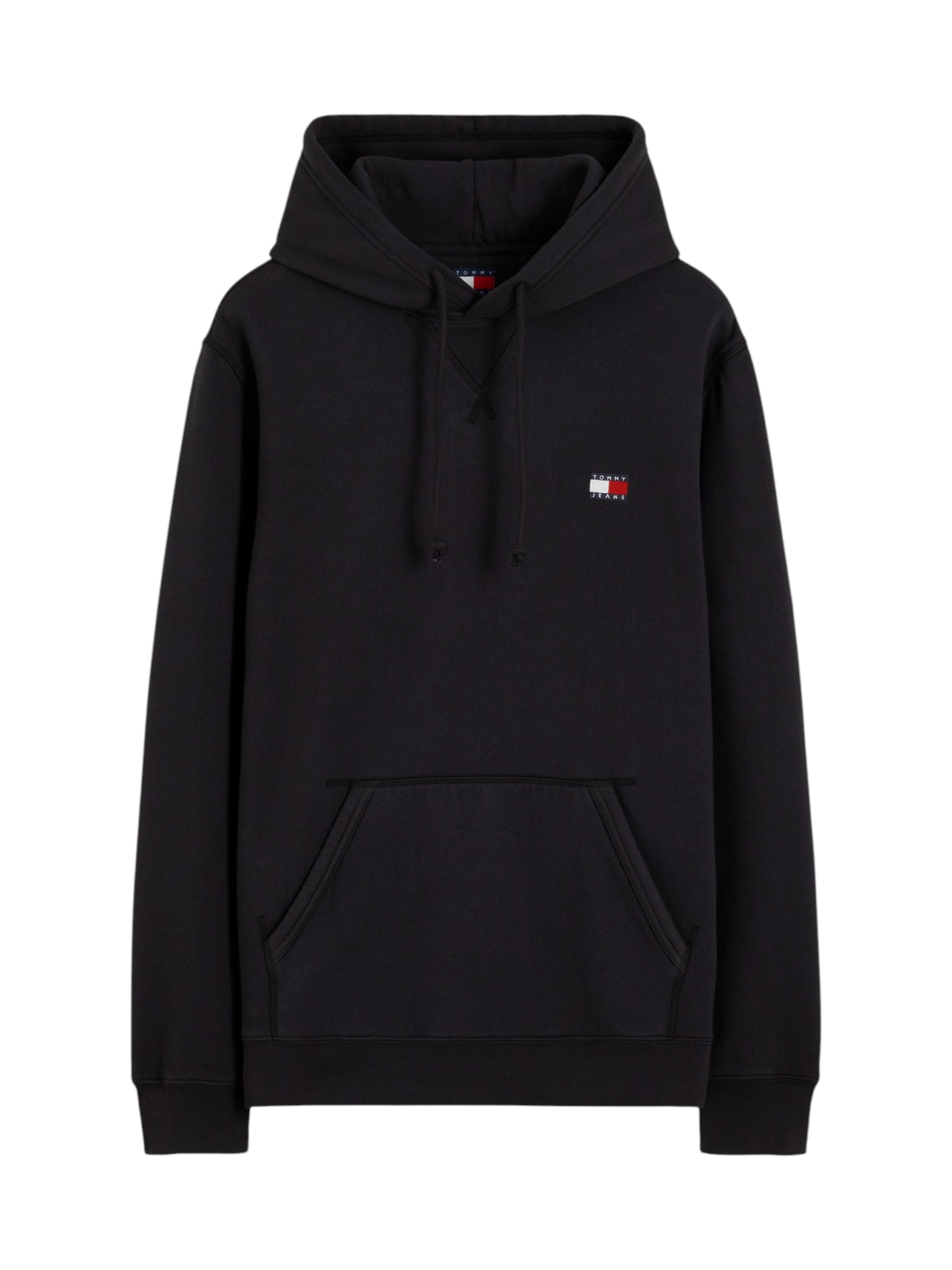 Tommy Hilfiger - Ανδρικό Φούτερ Badge Fleece Drawstring Regular Fit DM0DM23606-BDS Μαύρο