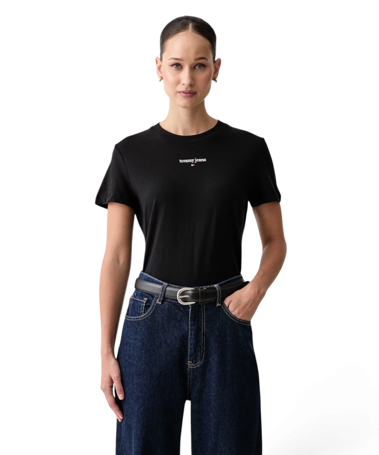 Tommy Hilfiger - Γυναικείο T-shirt Classic Logo Ss Tee Regular Fit DW0DW23527-BDS Μαύρο