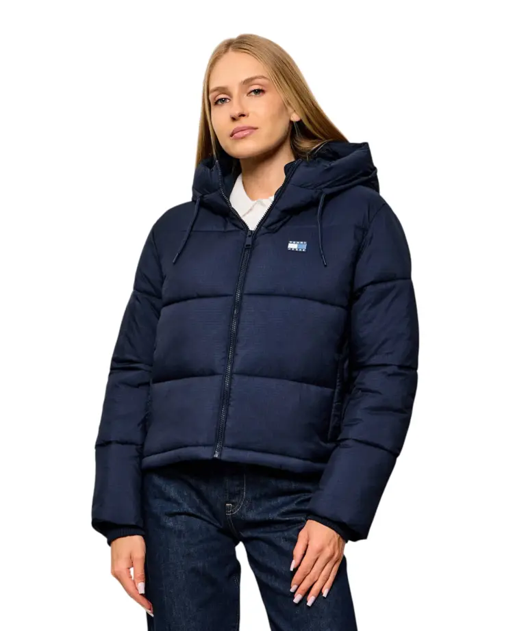 Tommy Hilfiger - Γυναικείο Μπουφάν Regular Fit DW0DW21625-C1G Μπλε Ναυτικό