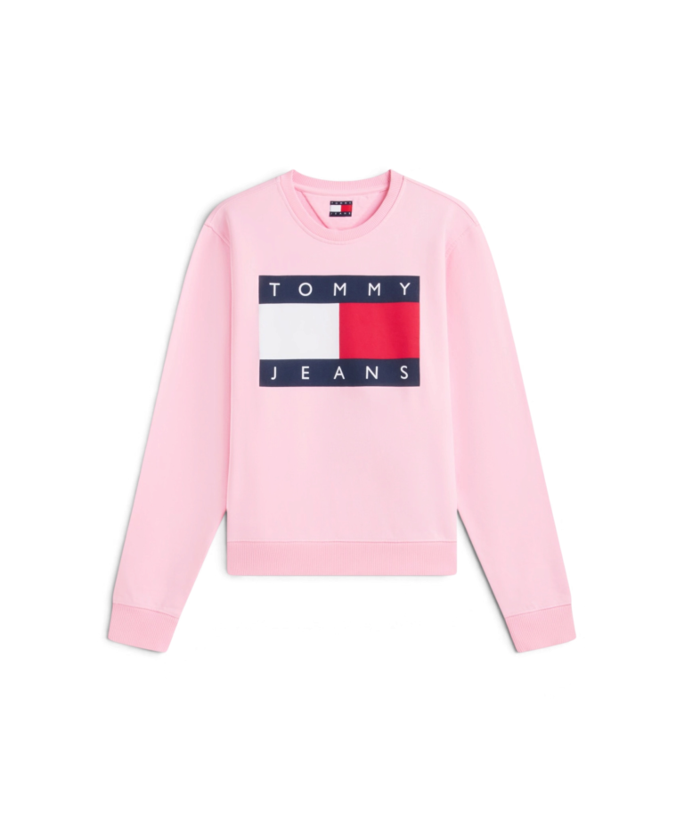 Tommy Hilfiger - Γυναικείο Φούτερ Flag Badge Crew Neck DW0DW23906-TPF Ροζ